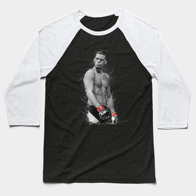 Nate Diaz Baseball T-Shirt by Creativedy Stuff